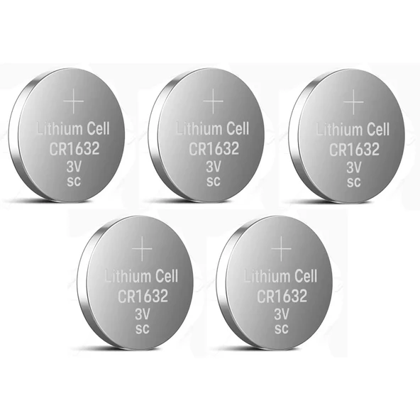 Yuma CR1632 Süper Lityum 3V 5’li Kart Düğme Pil ürün görseli 1