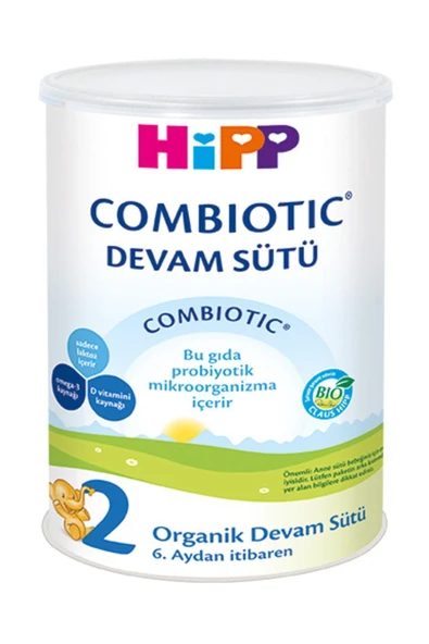 Hipp Organik Combiotic Devam Sütü 2 Numara 350 gr ürün görseli 1