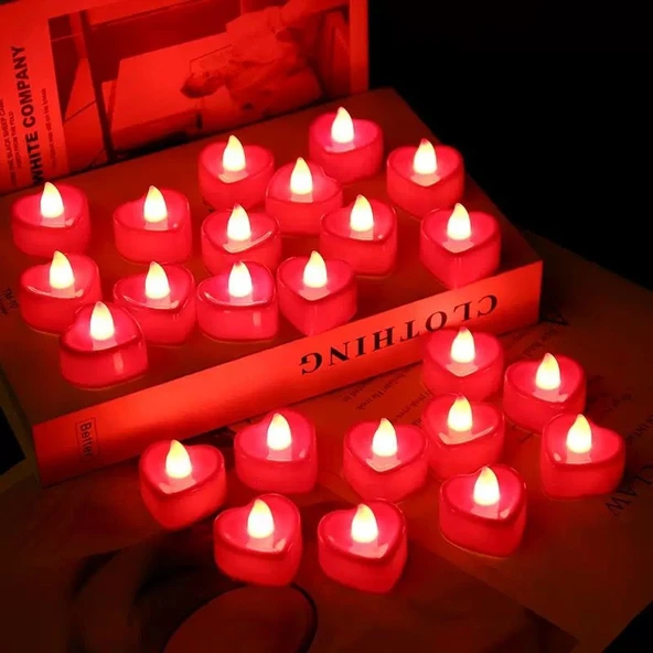 Pilli Kalp Mum 1.8cm 24'lü Paket ürün görseli 1