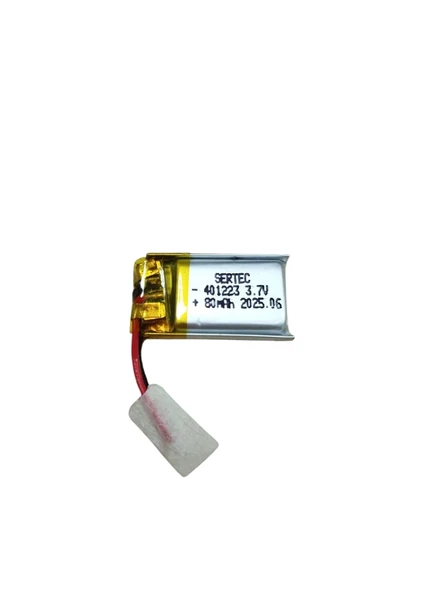 Sertec 401223 3.7v 80 Mah Li-polymer Pil (devreli/1.5a) ürün görseli 1