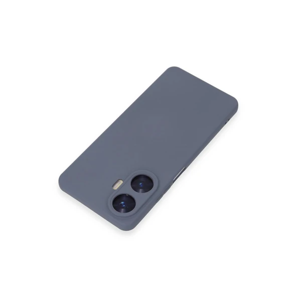 Realme C55 Kılıf Nano İçi Kadife Silikon - Gri ürün görseli 1