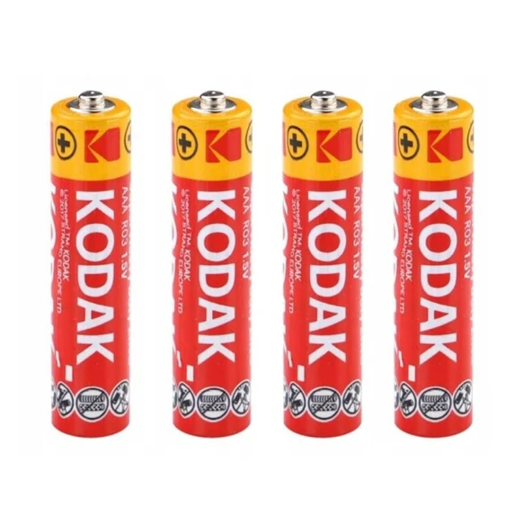 Kodak KAAHZ-S4 Super Heavy Duty Çinko Karbon AAA İnce Kalem Pil / Pakette 60 Adet ürün görseli 1