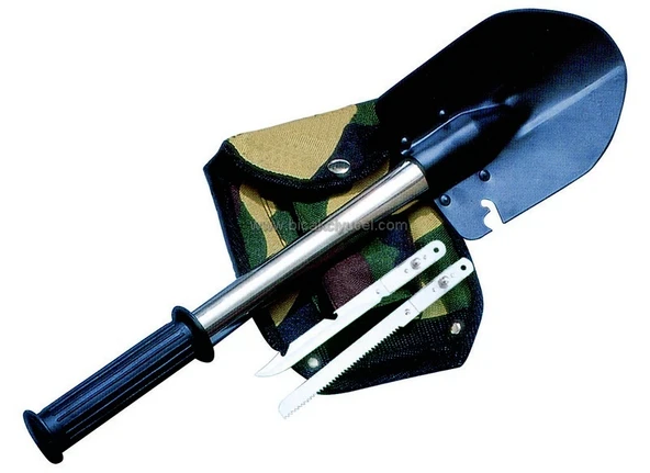 KPX14 4 lü Kamp Seti - Bıçak, Testere, Kürek, Balta - Kılıflı ürün görseli 1