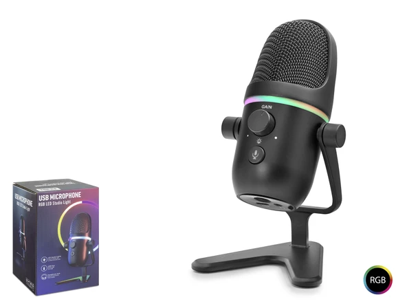Profesyonel Çift Modlu Rgb Mikrofon 192 Khz / 24 Bit Type-C - Siyah ME5 ürün görseli 1