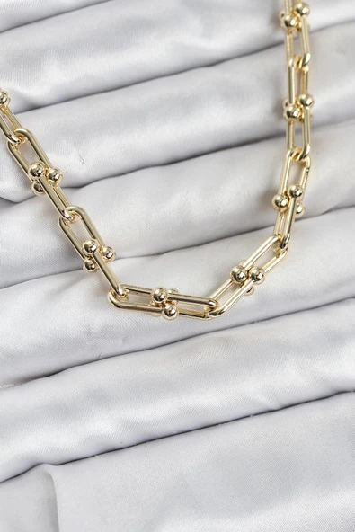 Pirinç Gold Renk Tifani Model Kadın Kolye TJ-BKO10822 ürün görseli 1