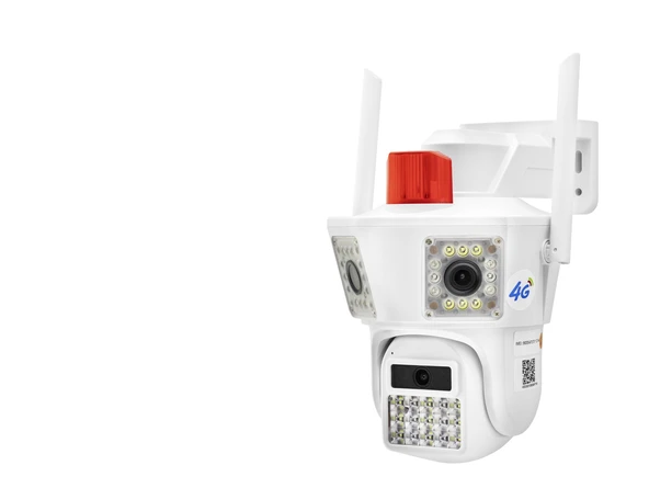4G Speed Dome Ip Kamera 2 × 3 Mp Lens Beyaz -45AI ürün görseli 1