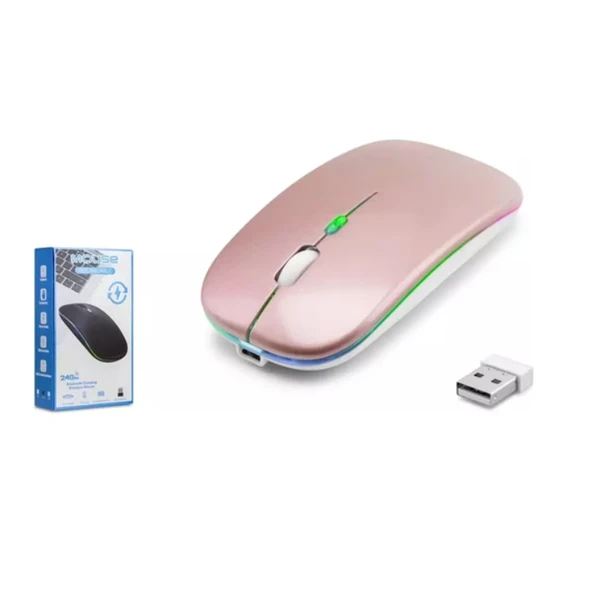 ZR215 Cba100 Rgb Rose Gold Şarjlı Mouse ürün görseli 1