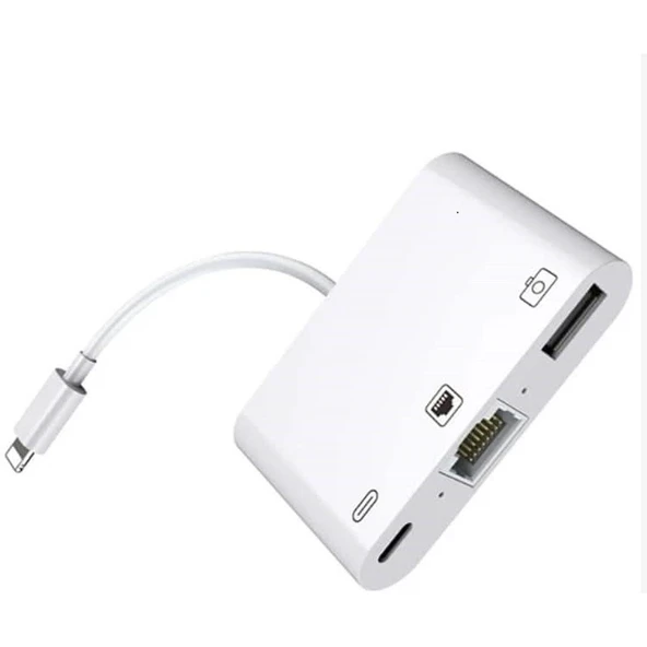 ZR461 Nk107 Lightning Çoklu Ethernet Adaptör ürün görseli 1