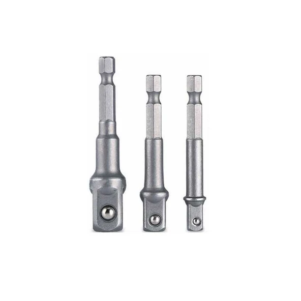 Hex Plus Lokma Adaptörü 3 Parça Set 1/4-3/8-1/2 MM DMX4712 ürün görseli 1