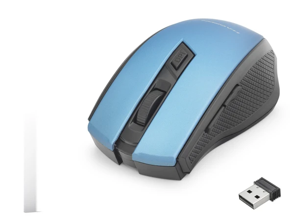 Kablosuz Mouse 800/1600 Dpi - Mavi Siyah HDX3404B ürün görseli 1