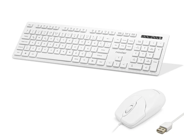 Klavye Ve Mouse Seti - Beyaz KM8520 ürün görseli 1