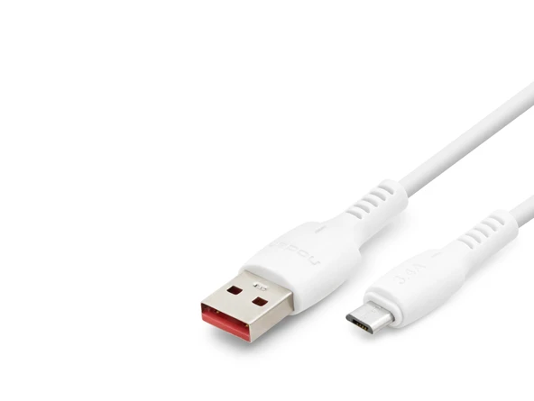 Usb Micro Usb Şarj Ve Data Kablosu 1 M - Beyaz ND1182 ürün görseli 1