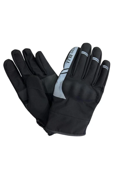 MOTOKIT Crazybull Eagle Gri 4 Mevsim Erkek Motosiklet Eldiveni + BUFF HEDİYELİ ürün görseli 1