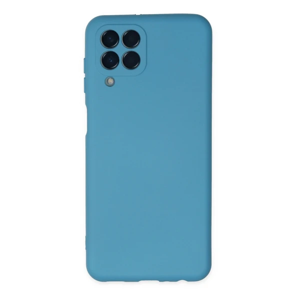Samsung Galaxy M33 Kılıf Nano İçi Kadife Silikon - Mavi ürün görseli 1