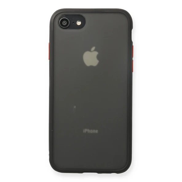 Apple İphone 7 Kılıf Montreal Silikon Kapak - Siyah ürün görseli 1