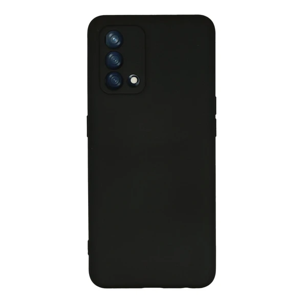 Oppo A74 4g Kılıf Nano İçi Kadife Silikon - Siyah ürün görseli 1