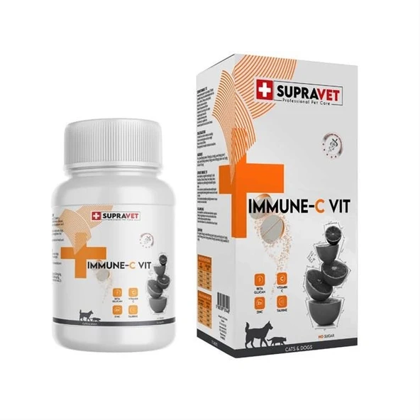 Immune C + ZİNC Kedi ve Köpek için Bağışıklık Sistemi Güçlendirici Tablet (75 Tablet) ürün görseli 1