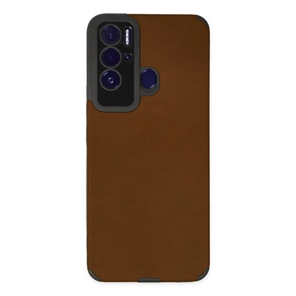 Tecno Pova Neo Kılıf Loop Deri Silikon - Kahverengi ürün görseli 1