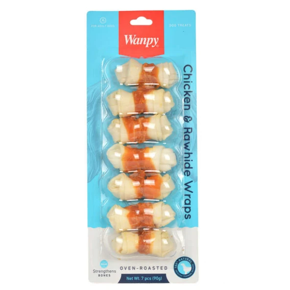 Wanpy Tavuk Sargılı Çiğneme Kemiği 90gr (7'li) ürün görseli 1