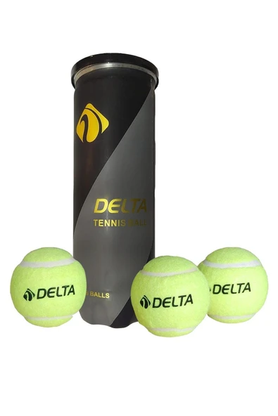 Delta Profesyonel Seviye Özel Vakumlu Tüpte 3 Adet Dura-Strong Tenis Maç Topu ürün görseli 1