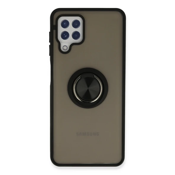 Realme C11 2021 Kılıf Montreal Yüzüklü Silikon Kapak - Kırmızı ürün görseli 1