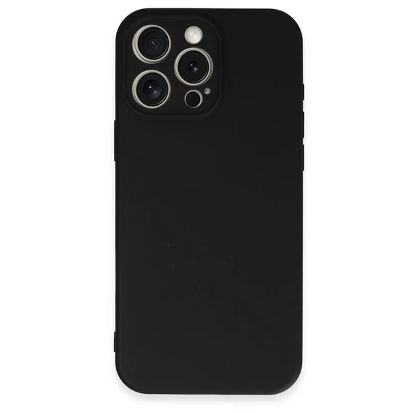 Apple İphone 16 Pro Kılıf First Silikon - Siyah - Resim 2