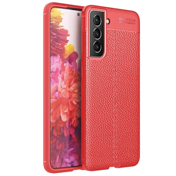 Samsung Galaxy S21 Fe Kılıf Auto Focus Kapak - Kırmızı ürün görseli 1