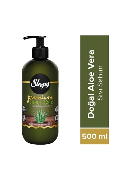 Sleepy Premium Green Care Doğal Aloe Vera Sıvı Sabun 500 Ml ürün görseli 1