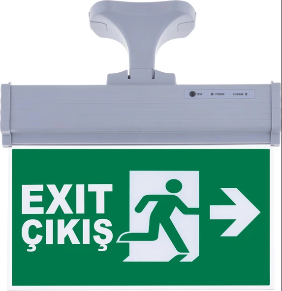 SG071-S2 Çift Yönlü Acil Yönlendirme Armatürü (Askı Aparatlı) Exit Çıkış Sağ-Sol ürün görseli 1