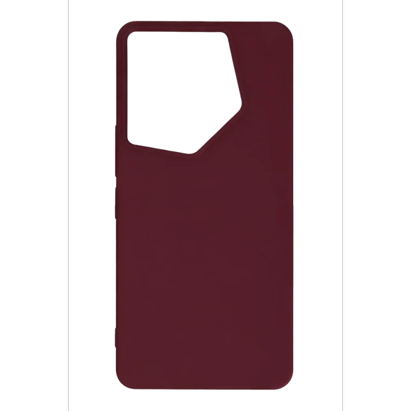 Tecno Camon 20 Pro 5g Kılıf First Silikon - Bordo - Resim 2
