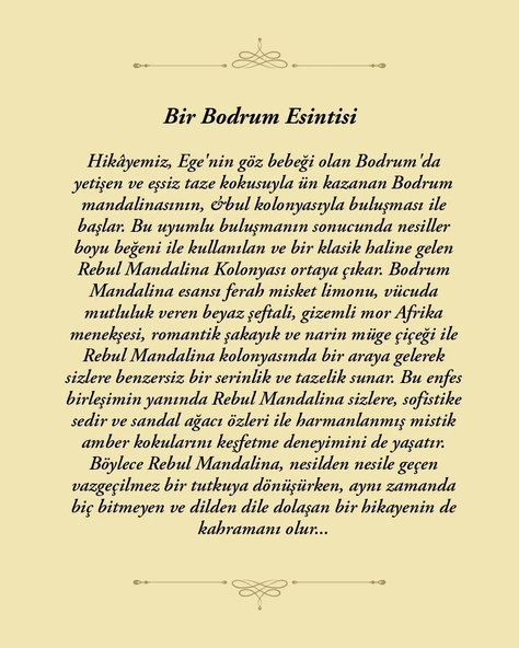 Rebul Mandarıne Kolonya 50 ml - Resim 2