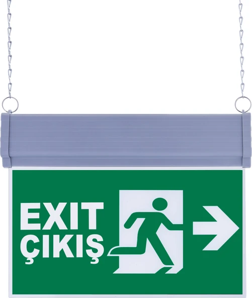 SG051-S2 Çift Yönlü Acil Yönlendirme Armatürü (Zincirli) Exit Çıkış Sağ-Sol ürün görseli 1