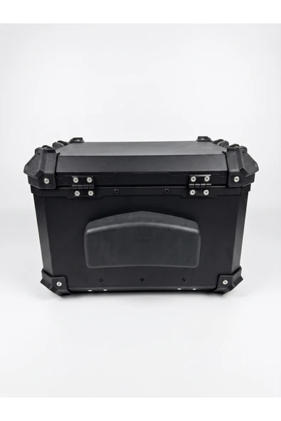 MOTOKIT 45 LİTRE UNİVERSAL ALÜMİNYUM STANDART MOTOSİKLET ÇANTASI SİYAH - Resim 5
