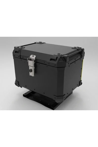 MOTOKIT 45 LİTRE UNİVERSAL ALÜMİNYUM STANDART MOTOSİKLET ÇANTASI SİYAH ürün görseli 1