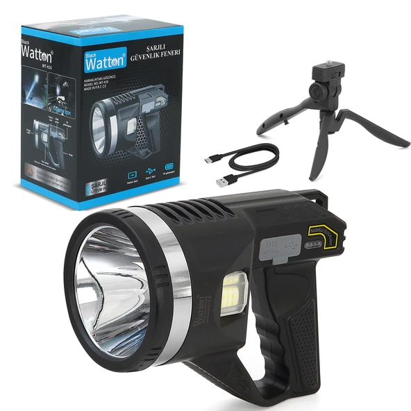 Güçlü Şarjlı Fener – Kamp, Şantiye ve Dış Mekan WT-416 ürün görseli 1