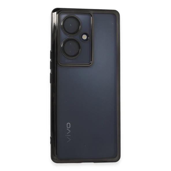 Vivo V29 Lite Kılıf Razer Lensli Silikon - Siyah ürün görseli 1