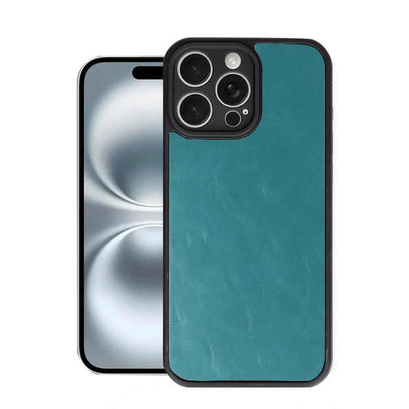 Apple İphone 16 Pro Max Kılıf Aras Deri Kapak - Açık Yeşil ürün görseli 1