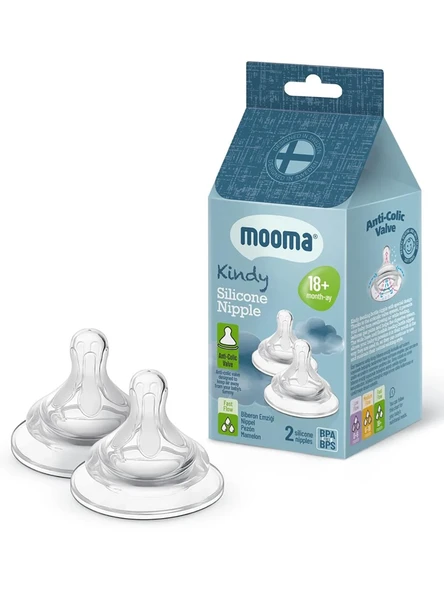 Mooma Kindy Biberon Emzik 2'li Hızlı Akış ürün görseli 1
