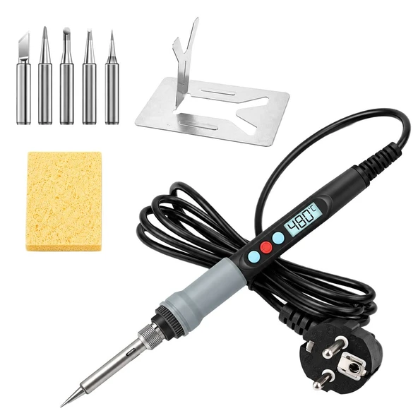Powermaster PM-37867 90W Dijital Ayarlanabilir Isılı Lehim Makinesi Kalem Havya ürün görseli 1