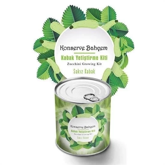 Konserve Bahçem Evde Konservede Sakız Kabak Yetiştirme Kiti ürün görseli 1