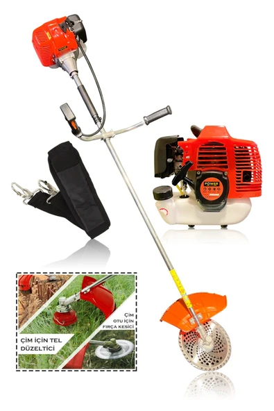 POWER BLACK YAN TIRPAN 5,9 HP 4x4 PRESTİJ ÇİFT METAL ŞANZIMAN YAN TİPİ MOTORLU OT ÇİM BİÇME MAKİNESİ ürün görseli 1