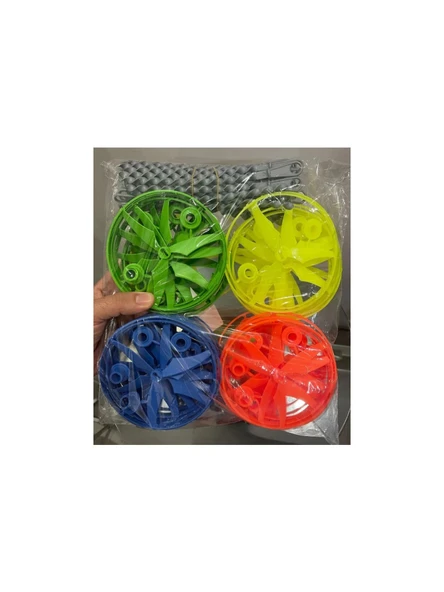 24'lü Paket Dev Büyük Boy Ufo Uçan Daire Fırfır Pervane Nostaljik Ürün 19,5 cm ürün görseli 1
