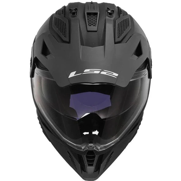 LS2 PIONEER 2 MAT SİYAH KASK - Resim 2
