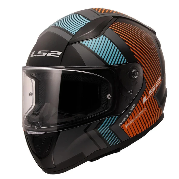LS2 RAPID 2 EXTRA MAT GRİ-NEON TURUNCU ürün görseli 1