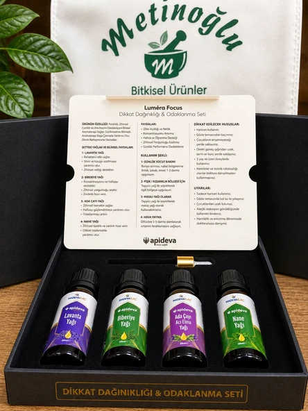 Apideva Dikkat Dağınıklığı Odaklanma Seti 80 Ml ürün görseli 1