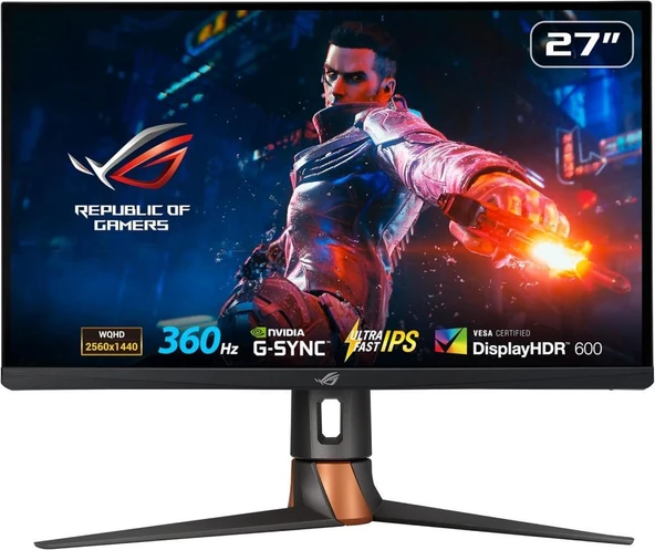 Asus ROG Swift PG27AQN 27" 1 ms 2K Pivot IPS 360 Hz Oyuncu Monitörü Teşhir ürün görseli 1