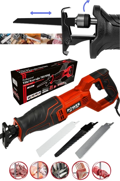 POWER BLACK TİLKİ KURUĞU ET KESME TAHTA KESME YENİ NESİL 750 W ürün görseli 1