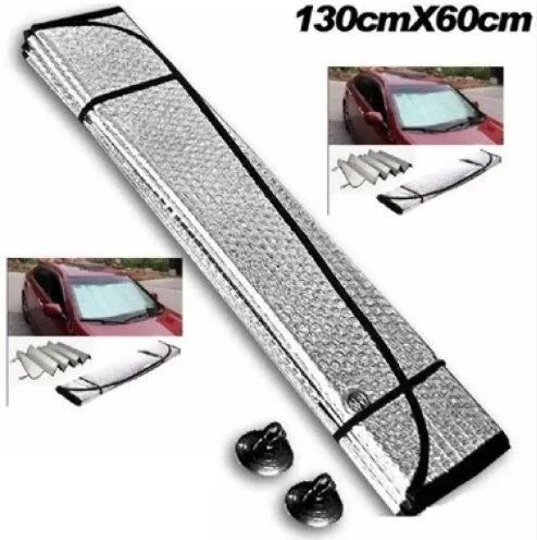Araba Ön Cam Güneşliği 130*60 cm Parlak ürün görseli 1