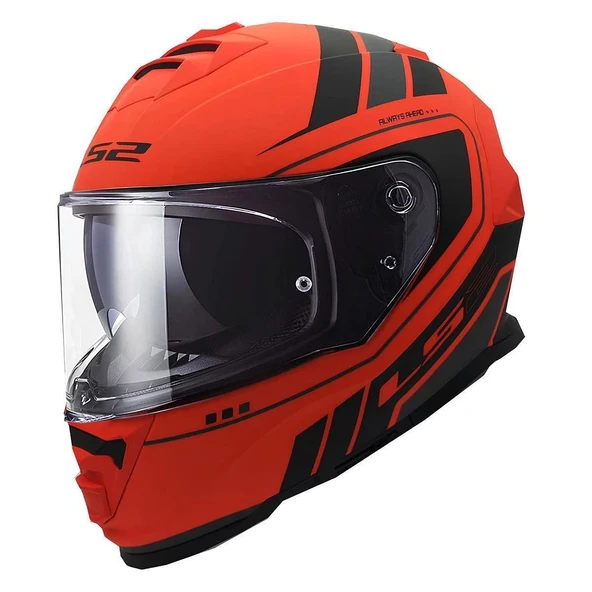 LS2 STORM 2 FIST ORANGE BLACK KASK ürün görseli 1