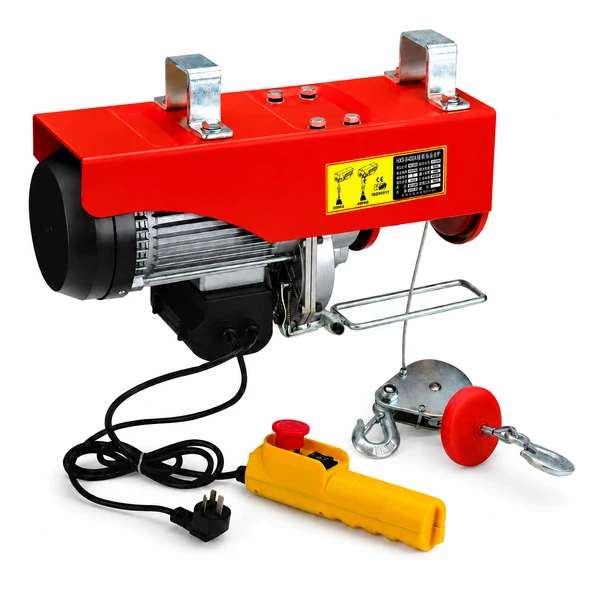 (20 Metre) Elektrikli Vinç 600/1200 KG Caraskal Kumandalı Halatlı Yük Kaldırma Makinesi 1800 W ürün görseli 1